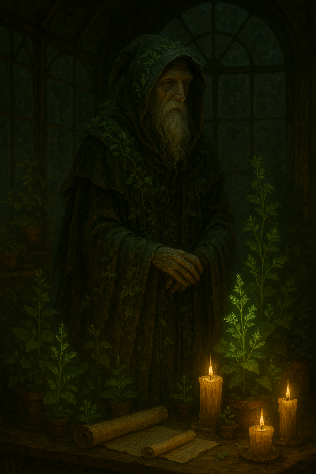 The Green Muse Portrait